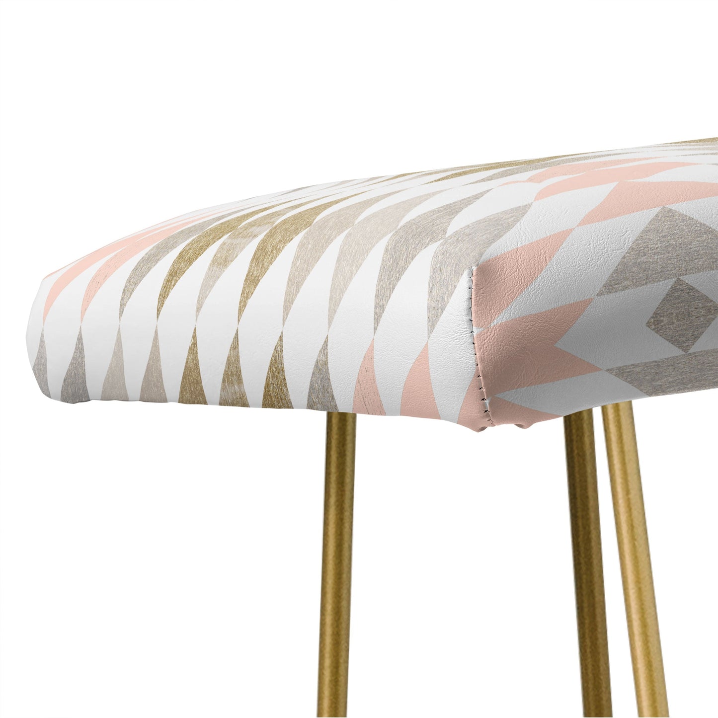 Georgiana Paraschiv Metallic Triangles Bench