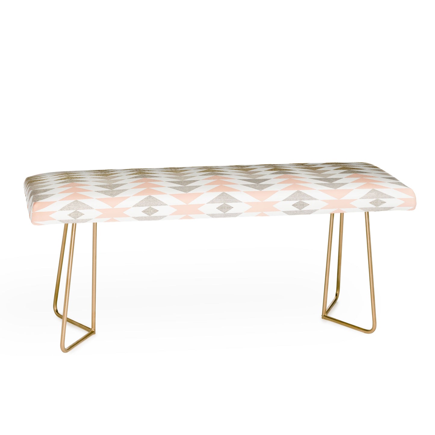 Georgiana Paraschiv Metallic Triangles Bench