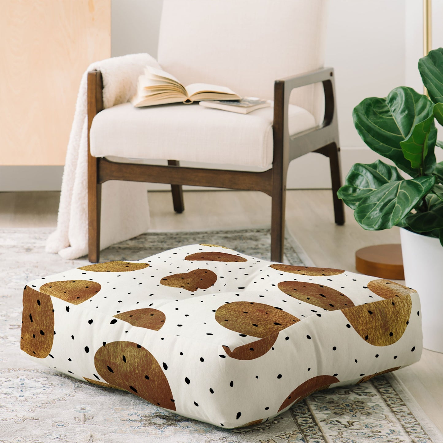 Georgiana Paraschiv Mixed Dots Floor Pillow Square
