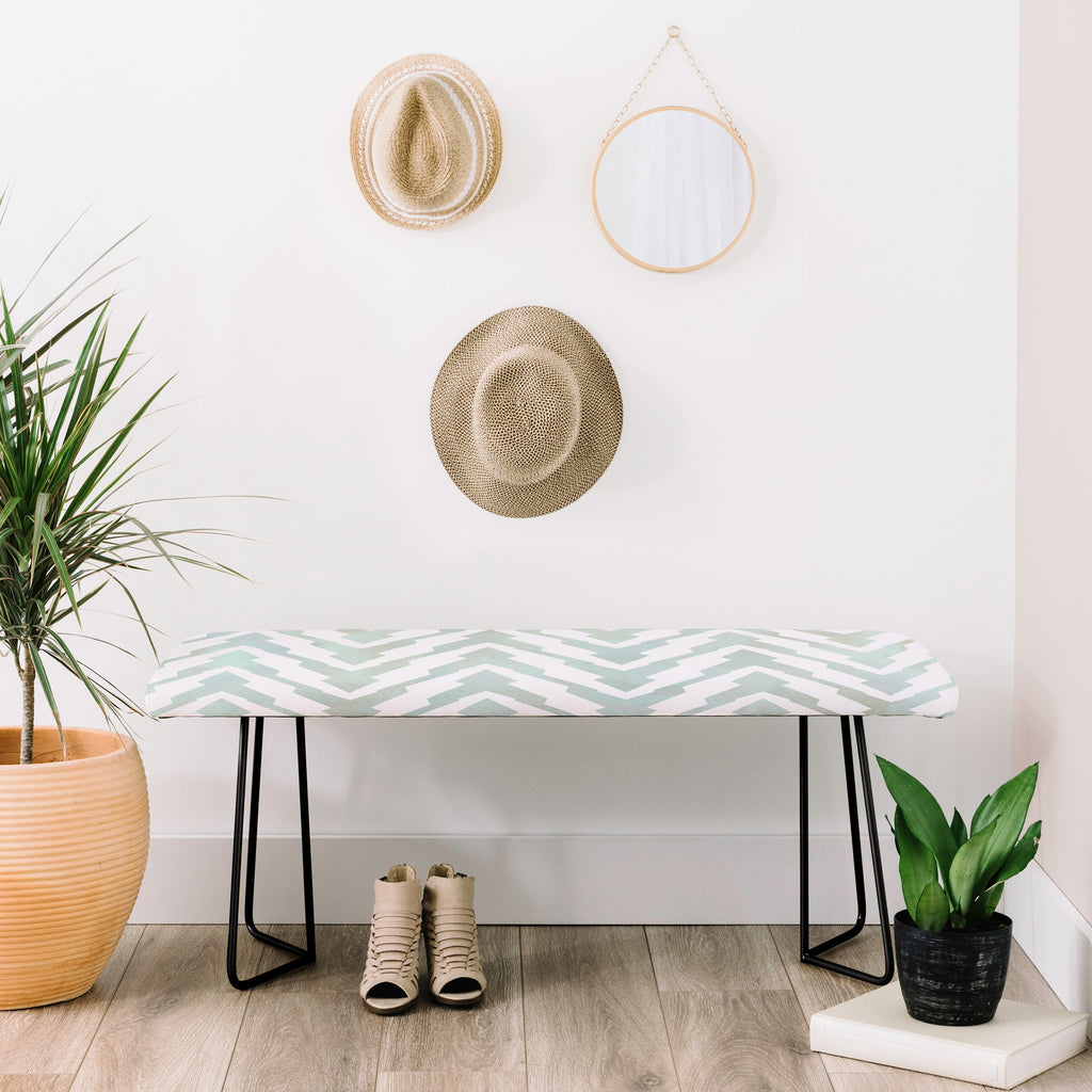 Georgiana Paraschiv Pastel Zigzag Bench