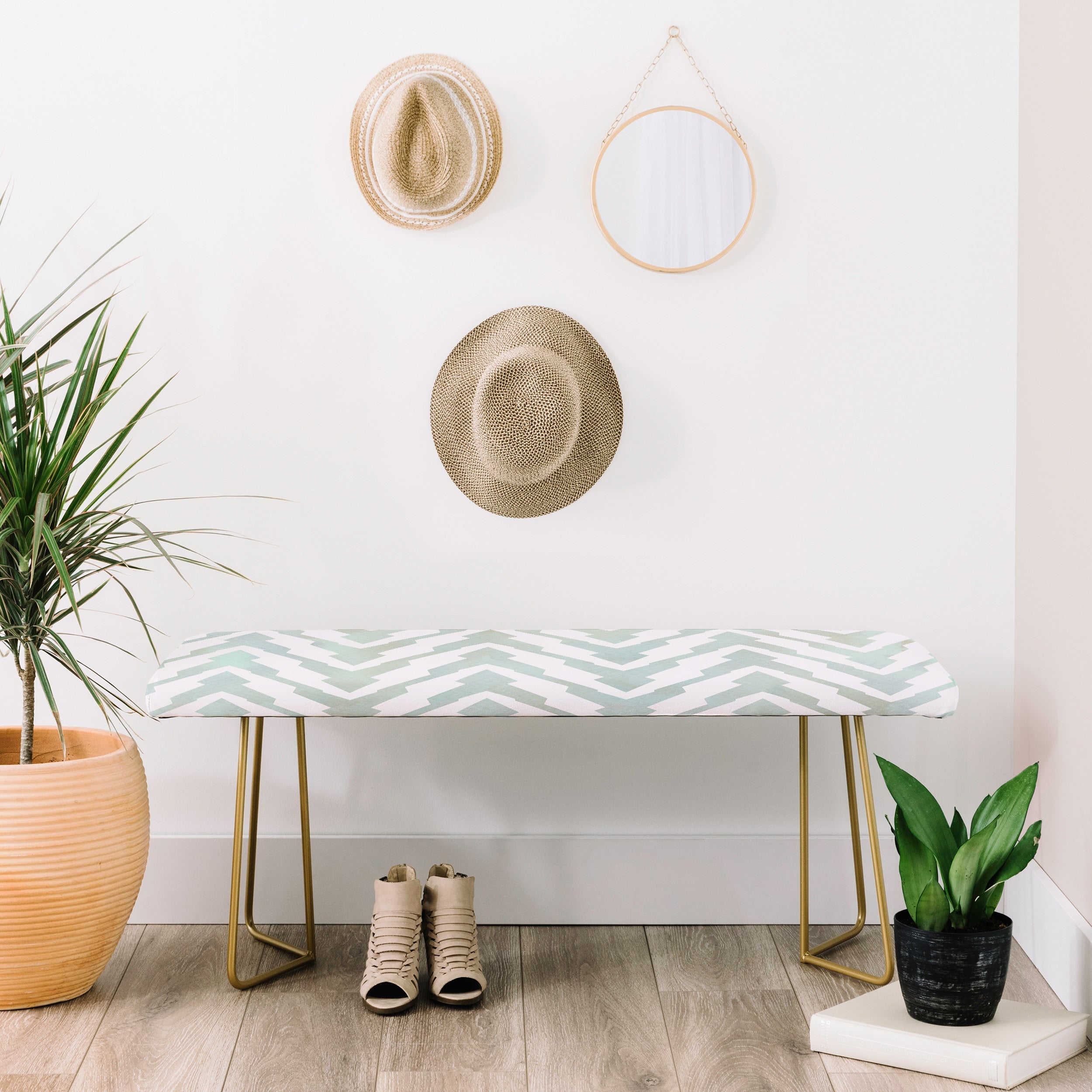 Georgiana Paraschiv Pastel Zigzag Bench