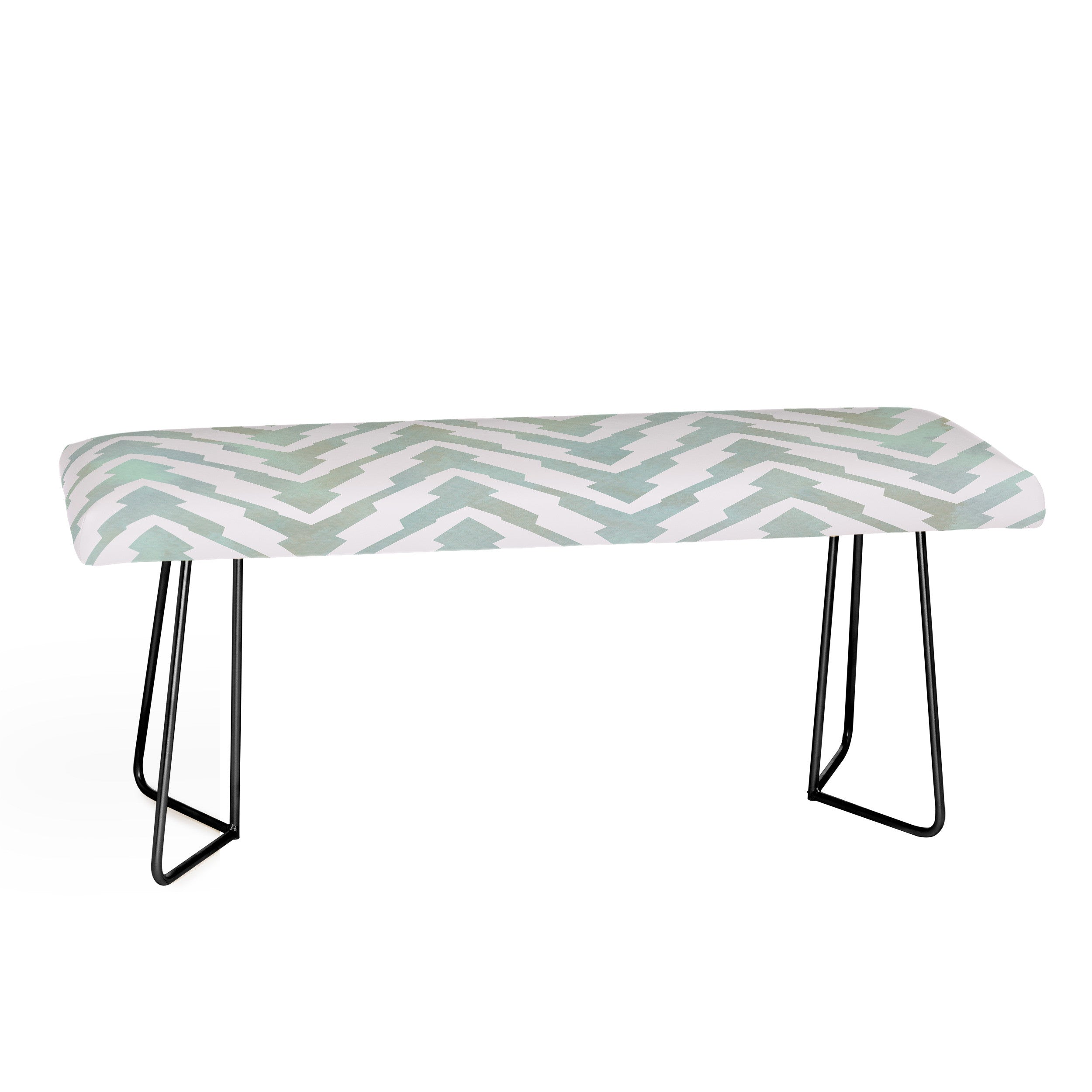 Georgiana Paraschiv Pastel Zigzag Bench