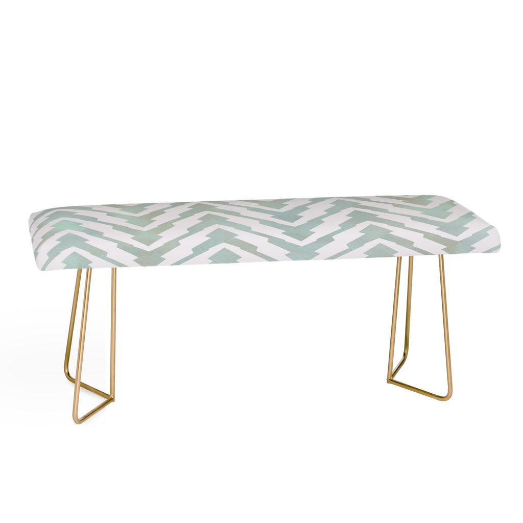 Georgiana Paraschiv Pastel Zigzag Bench