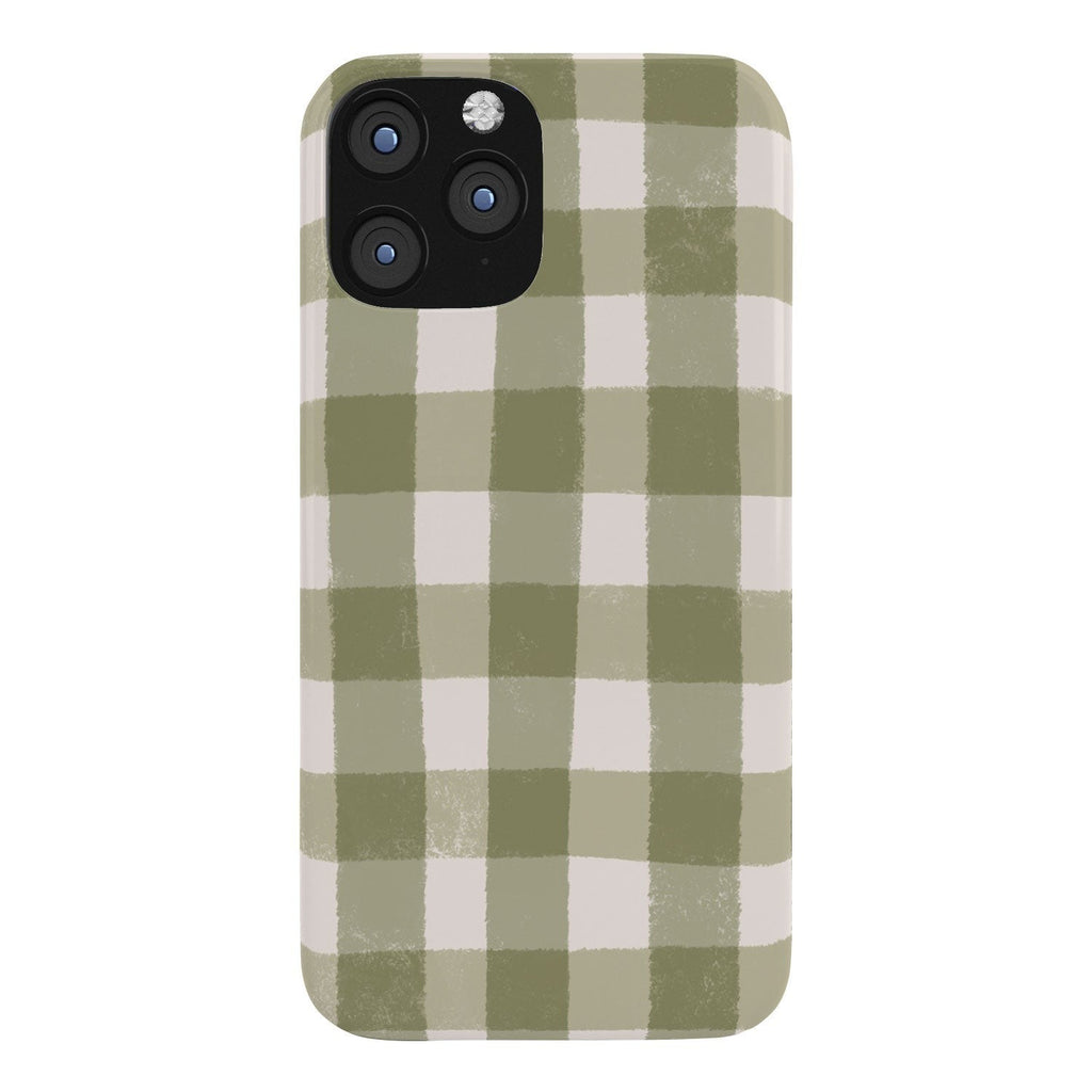 Menina Lisboa Rustic Green Plaid Phone Case