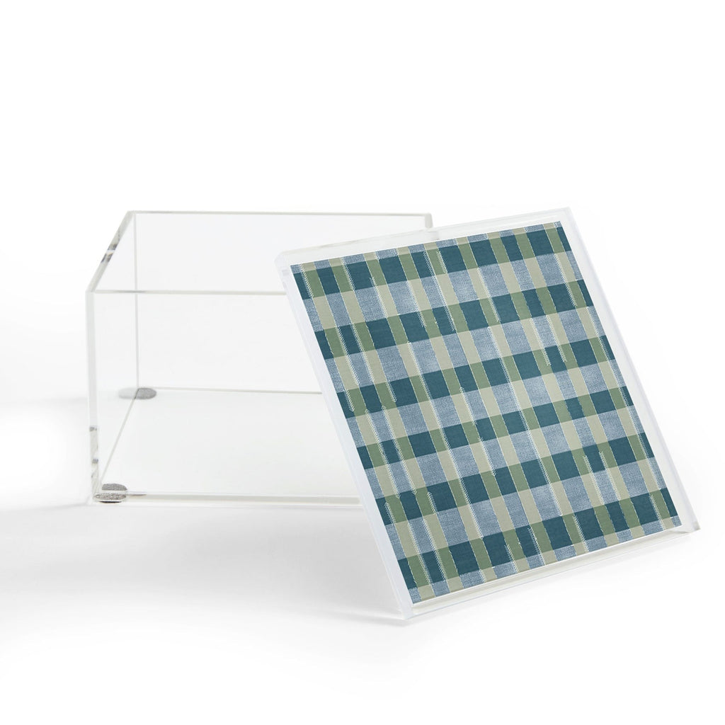 Marta Barragan Camarasa Country Style Checks Acrylic Box