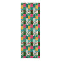 LouBruzzoni Cozy Christmas Patchwork Yoga Towel