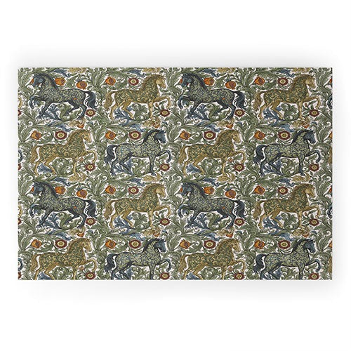 Marta Barragan Camarasa Renaissance Horse Garden Welcome Mat