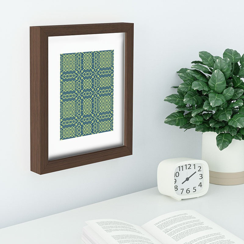 Marta Barragan Camarasa Nostalgic Grid Design Recessed Framing Rectangle