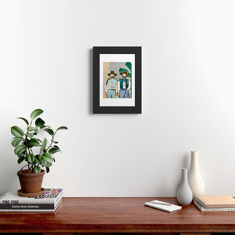 83 Oranges Side By Side Cowboy Edition Framed Art Print