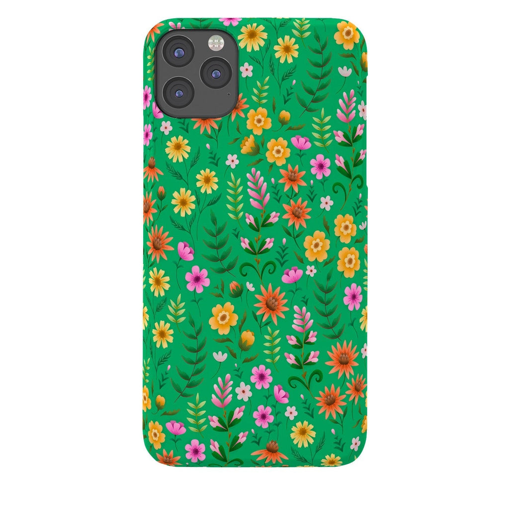 Pimlada Phuapradit Ditsy Spring Floral Green Phone Case