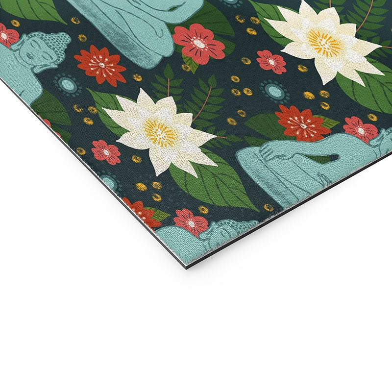 Design by Spark Meditating Lotus Buddha Welcome Mat