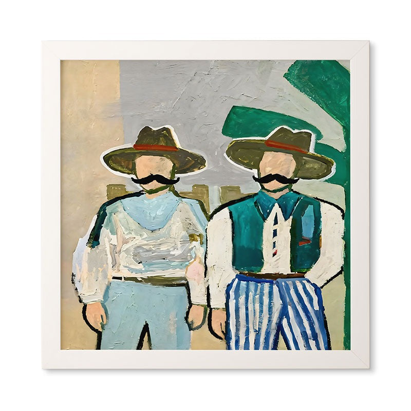 83 Oranges Side By Side Cowboy Edition Framed Wall Art
