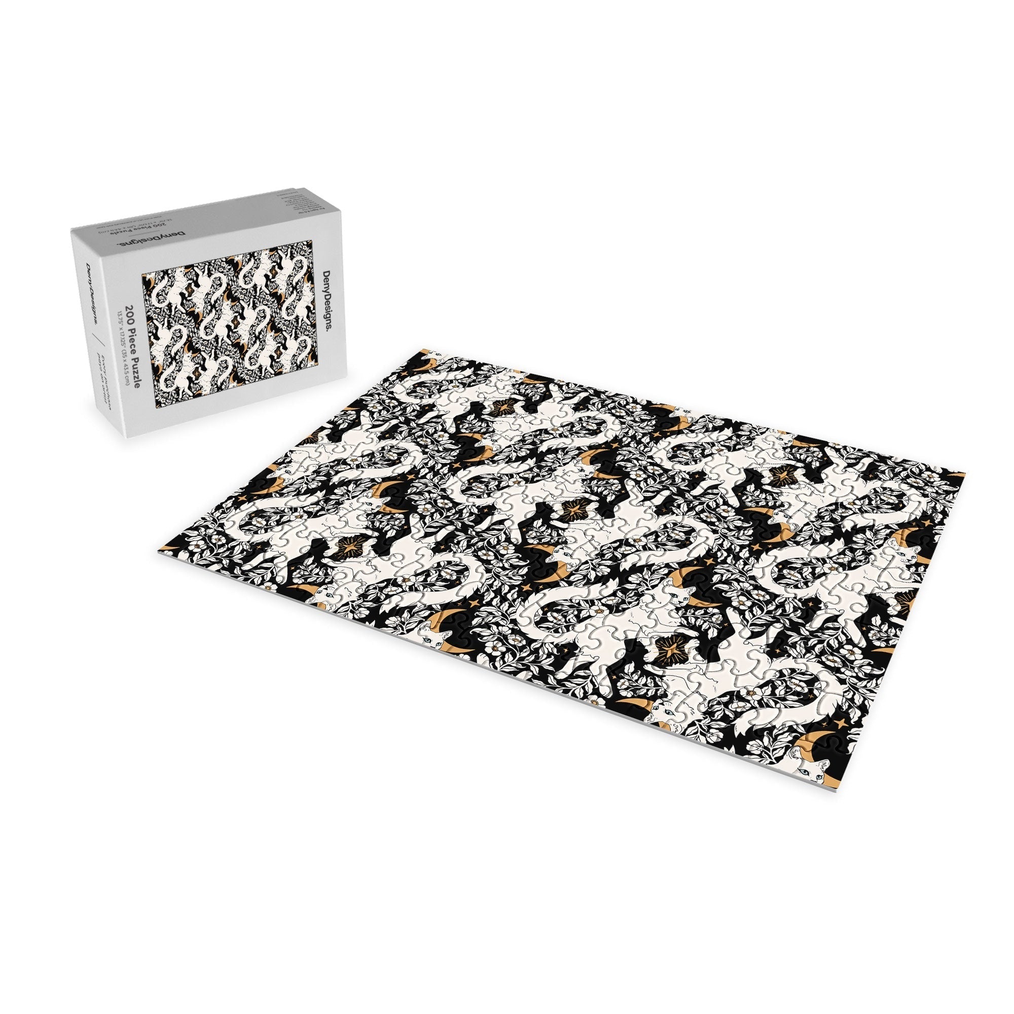 Avenie Celestial Cats Gold Puzzle