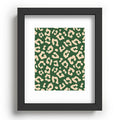 Avenie BR Cheetah Print In Green Recessed Framing Rectangle