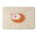 Little Om Celestial Moon cream Memory Foam Bath Mat