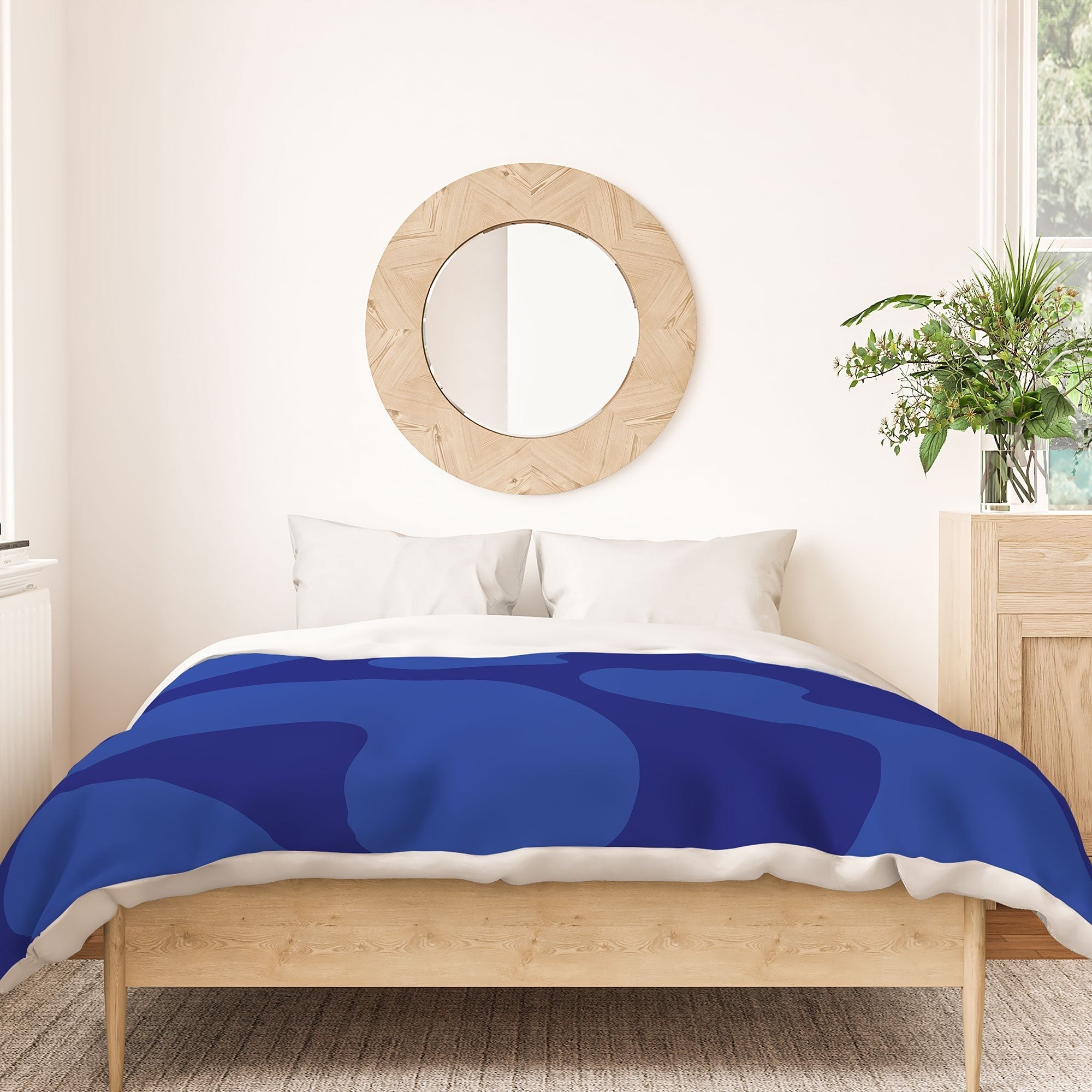 Camilla Foss Blue Pebble Duvet Cover