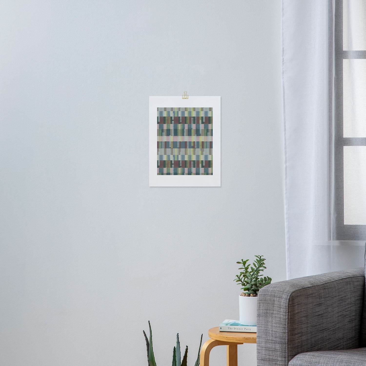 Marta Barragan Camarasa Dynamic Linear Blocks Art Print
