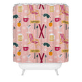 Design by Spark Apres Ski Holiday Shower Curtain