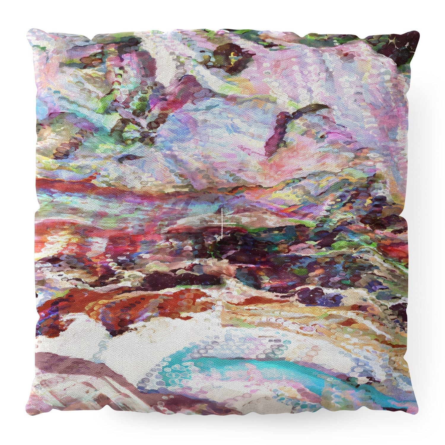 83 Oranges Sequin Haze Floor Pillow Square