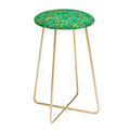 Pimlada Phuapradit Ditsy Spring Floral Green Counter Stool