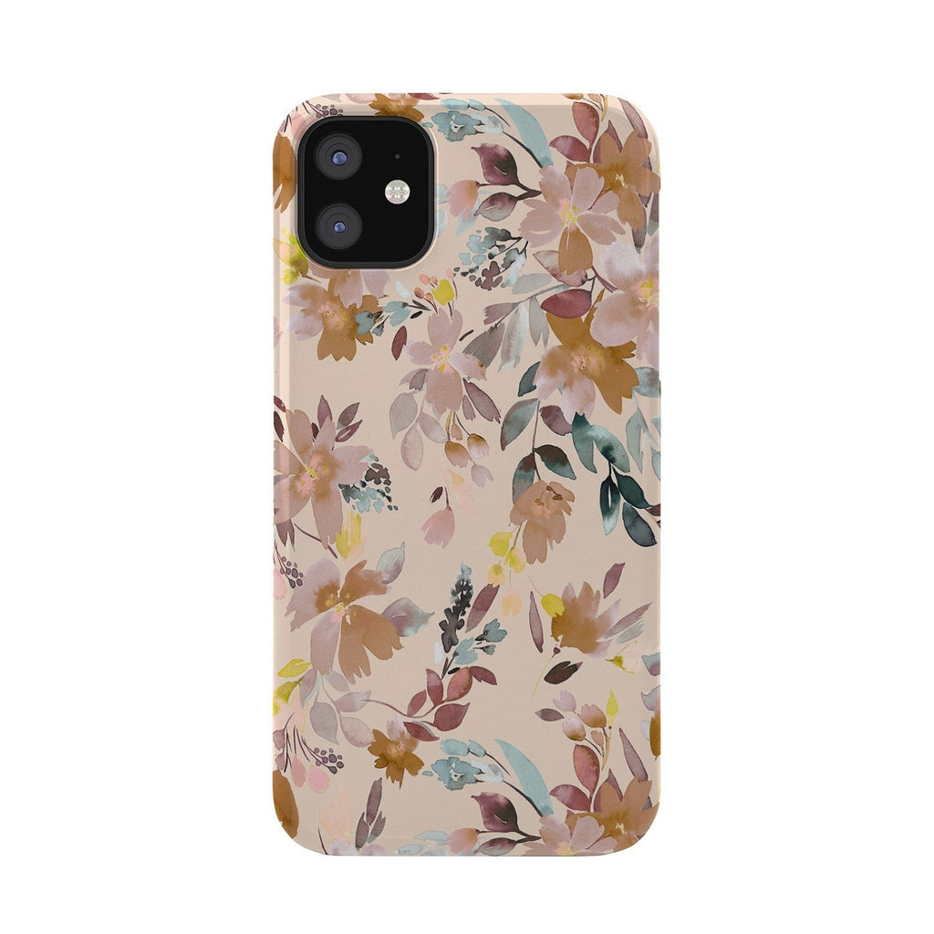 Ninola Design Botanic Retreat Floral Oleander Whimsical Soft Pink Phone Case