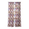 Ninola Design Botanic Retreat Ombre Abstract Watercolor Flowers Pink gold Sheer Window Curtain