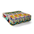 Ginette Fine Art Blue Eyes Red Lips Floor Pillow Square