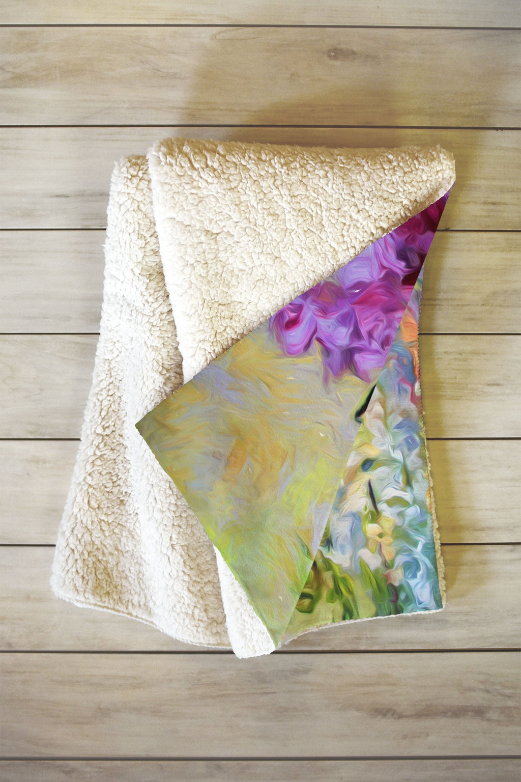 Ginette Fine Art Butterflies and Peonies Fleece Throw Blanket