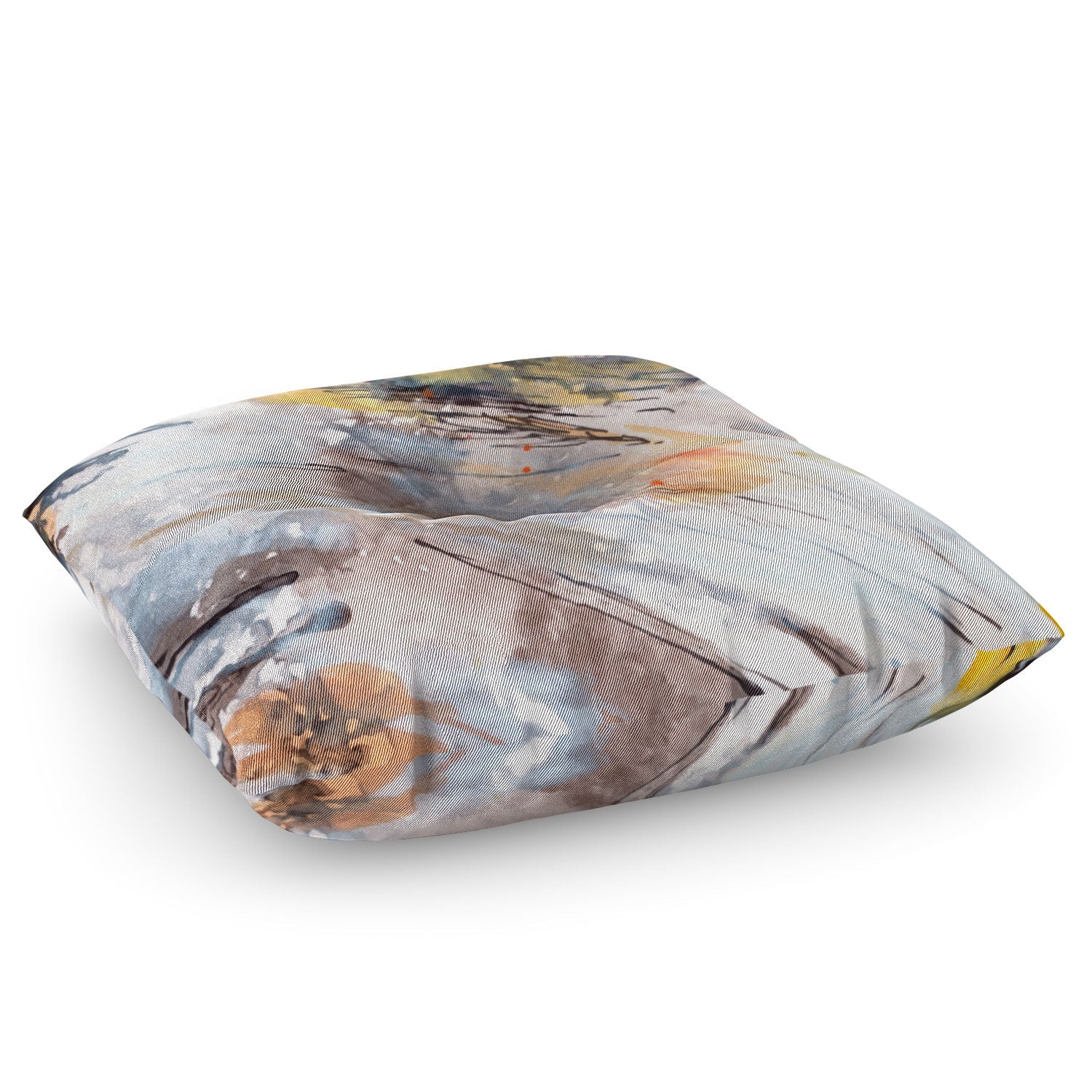 Ginette Fine Art Feathers In The Wind Floor Pillow Square