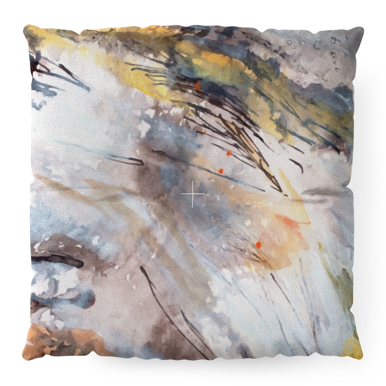 Ginette Fine Art Feathers In The Wind Floor Pillow Square