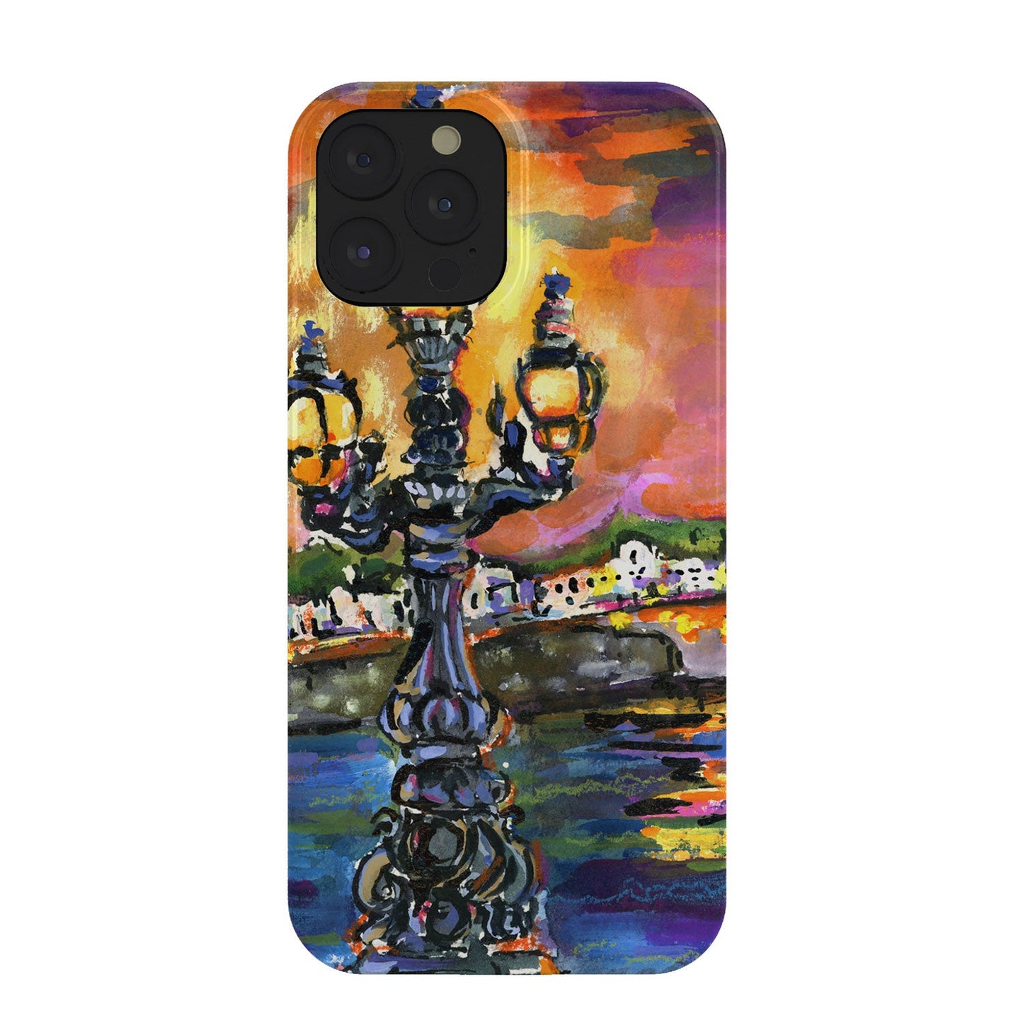 Ginette Fine Art Paris Lights at Night Phone Case