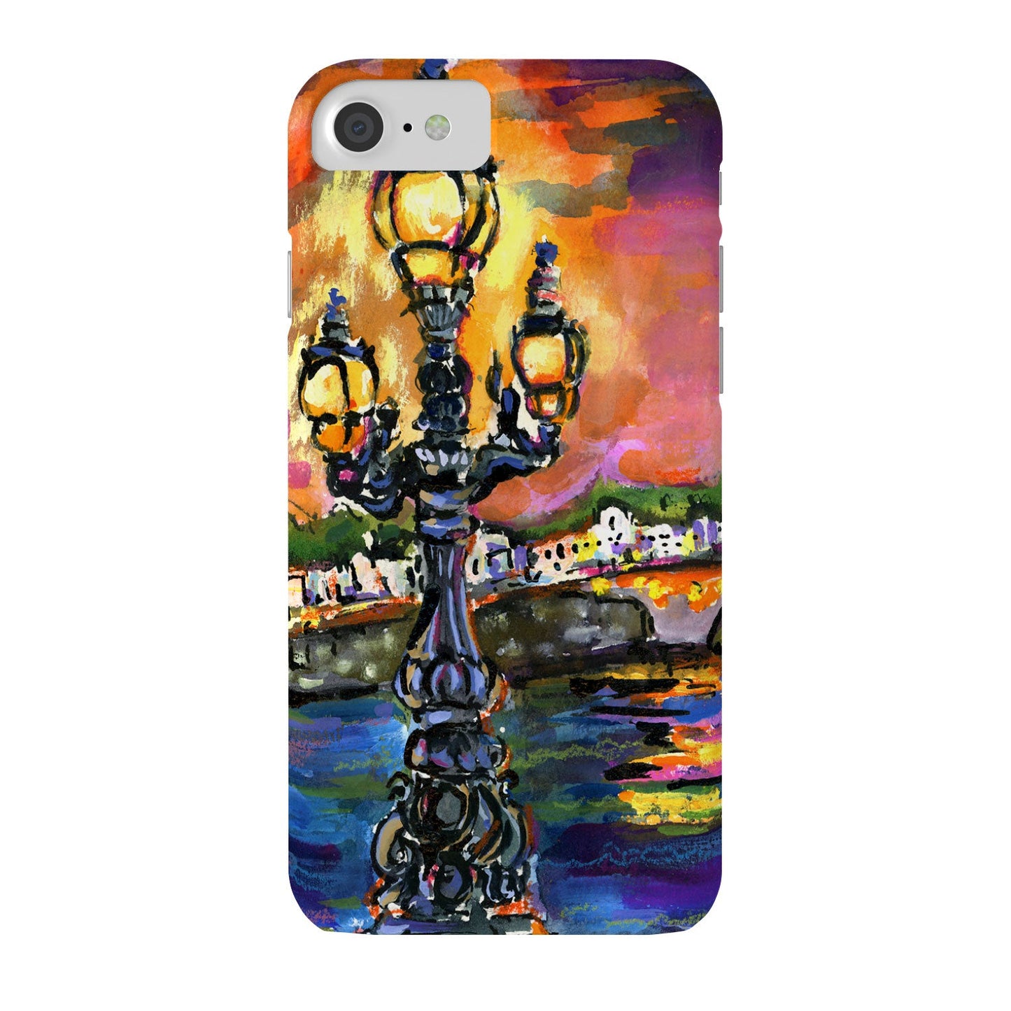 Ginette Fine Art Paris Lights at Night Phone Case