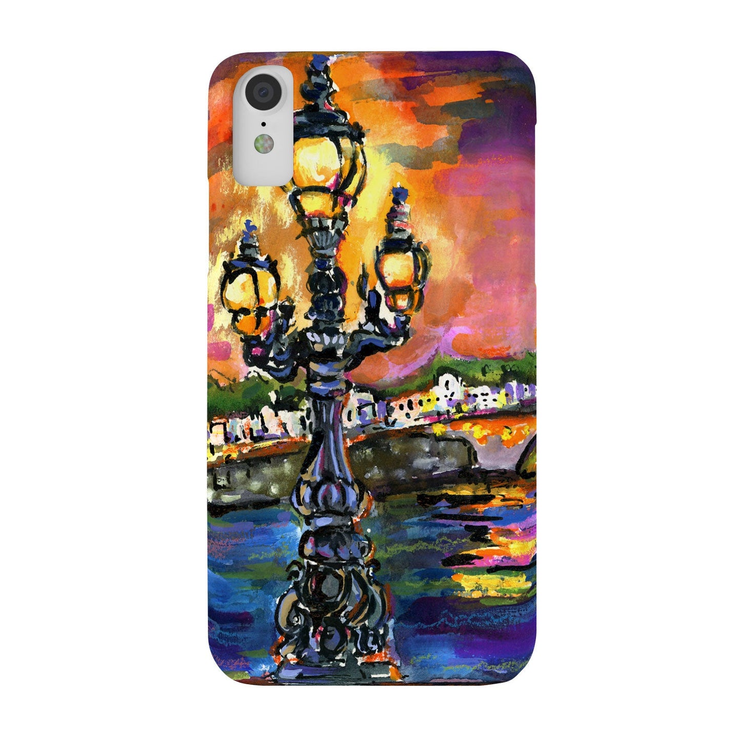 Ginette Fine Art Paris Lights at Night Phone Case