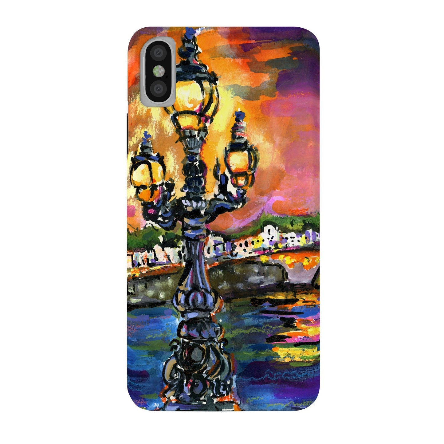 Ginette Fine Art Paris Lights at Night Phone Case