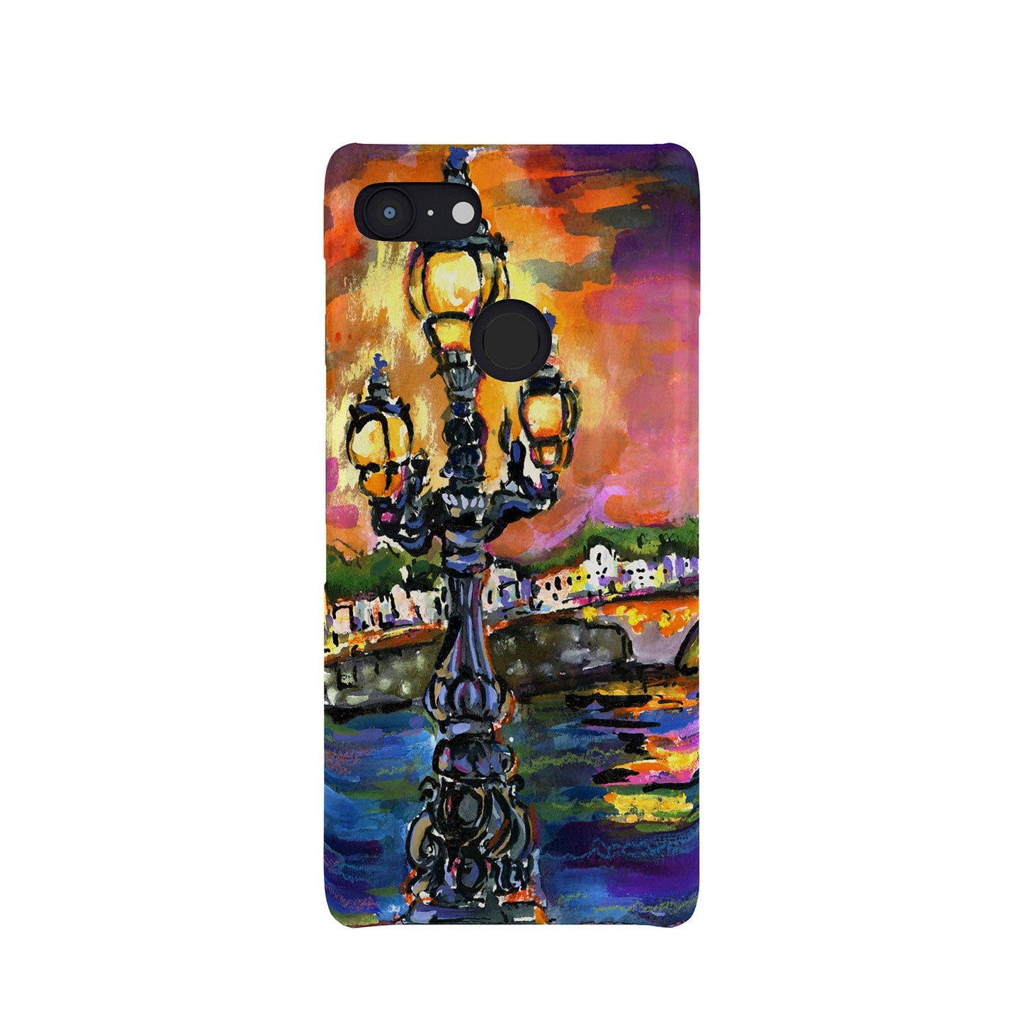 Ginette Fine Art Paris Lights at Night Phone Case