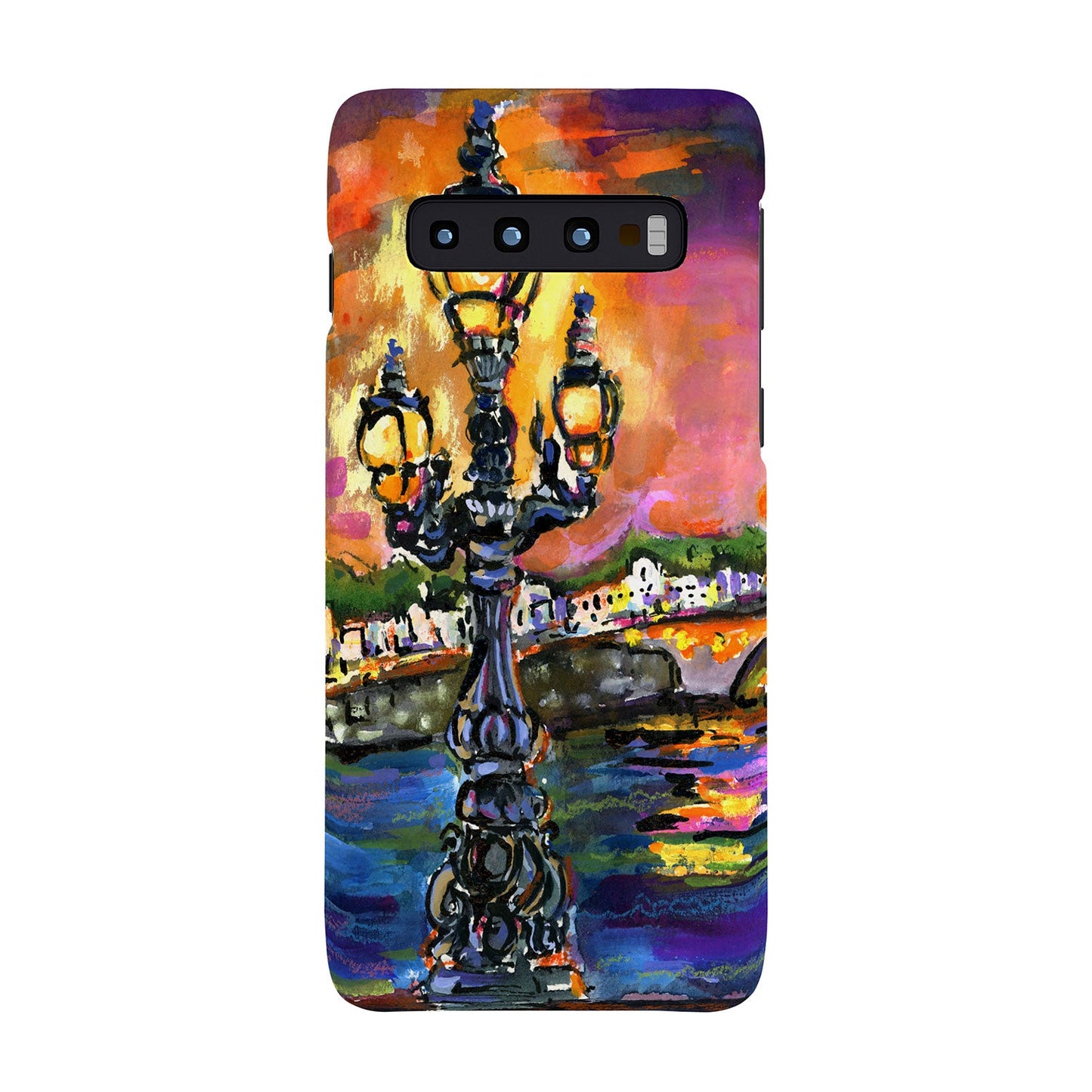 Ginette Fine Art Paris Lights at Night Phone Case
