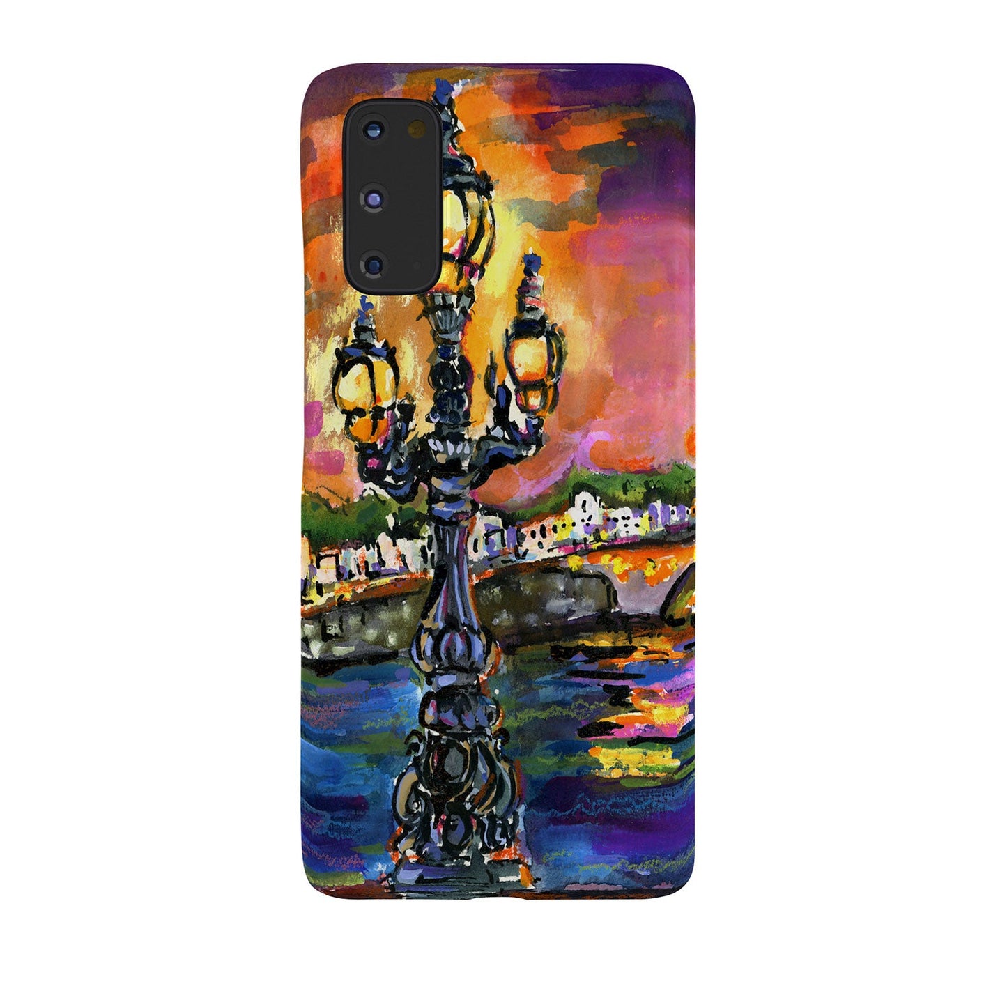 Ginette Fine Art Paris Lights at Night Phone Case