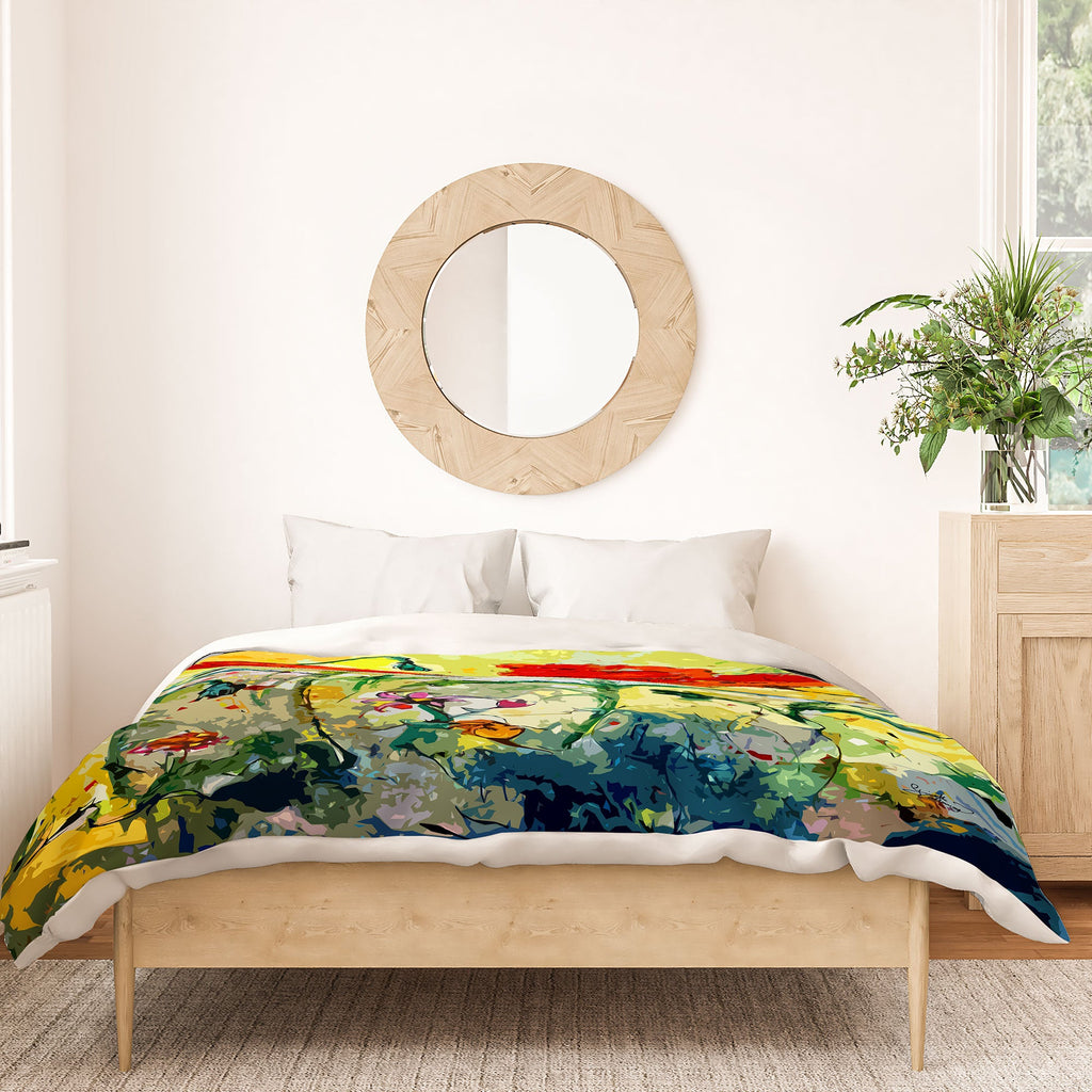 Ginette Fine Art Poppies Provence Duvet Cover