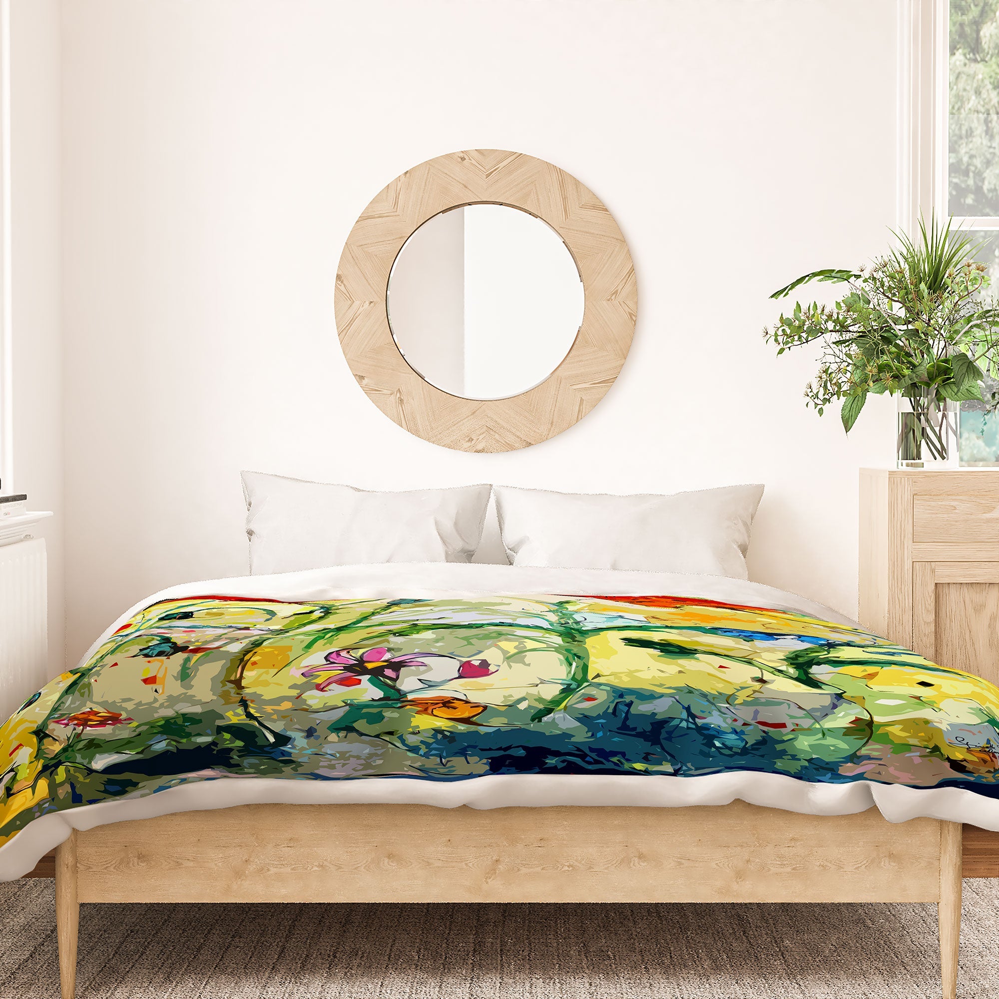 Ginette Fine Art Poppies Provence Duvet Cover