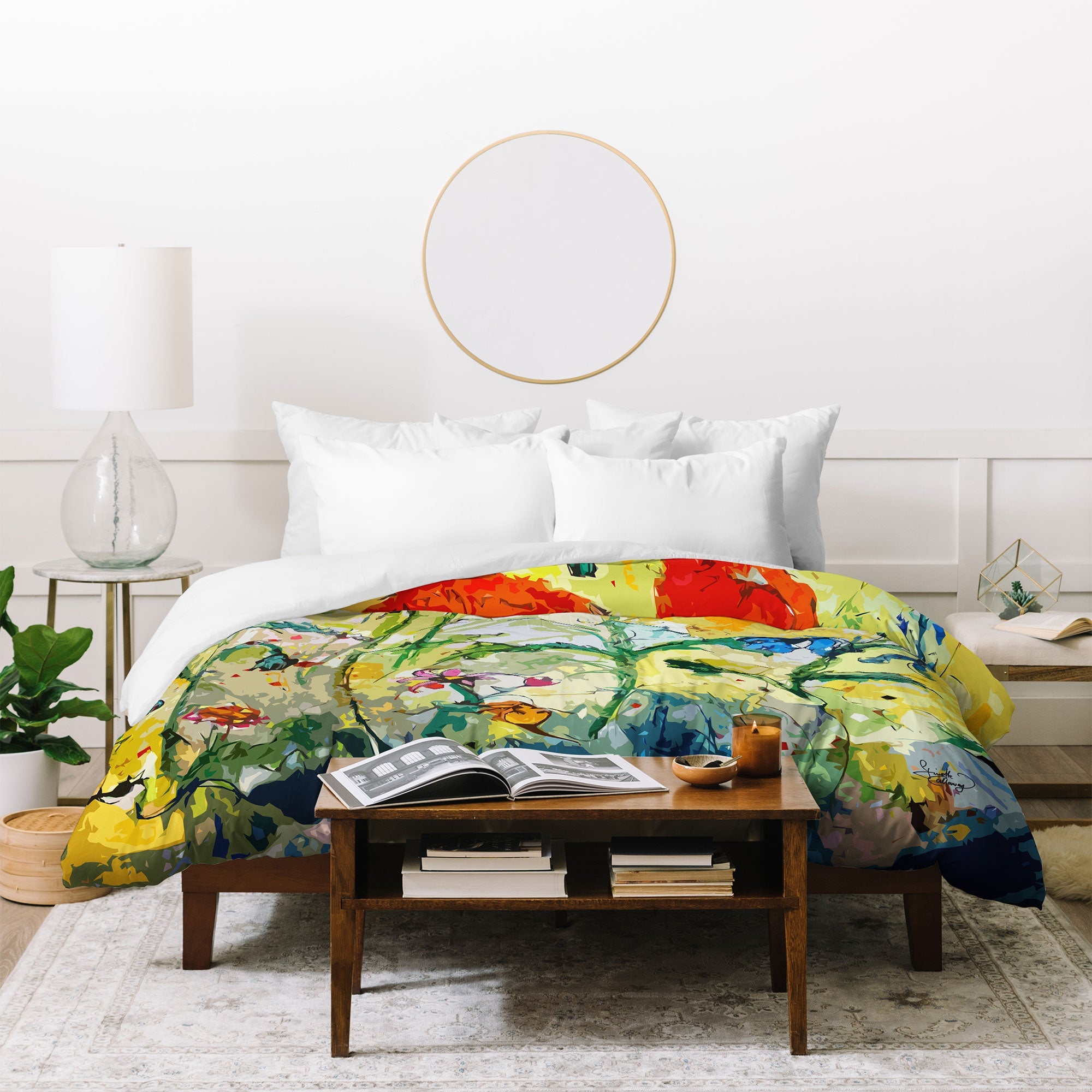 Ginette Fine Art Poppies Provence Duvet Cover