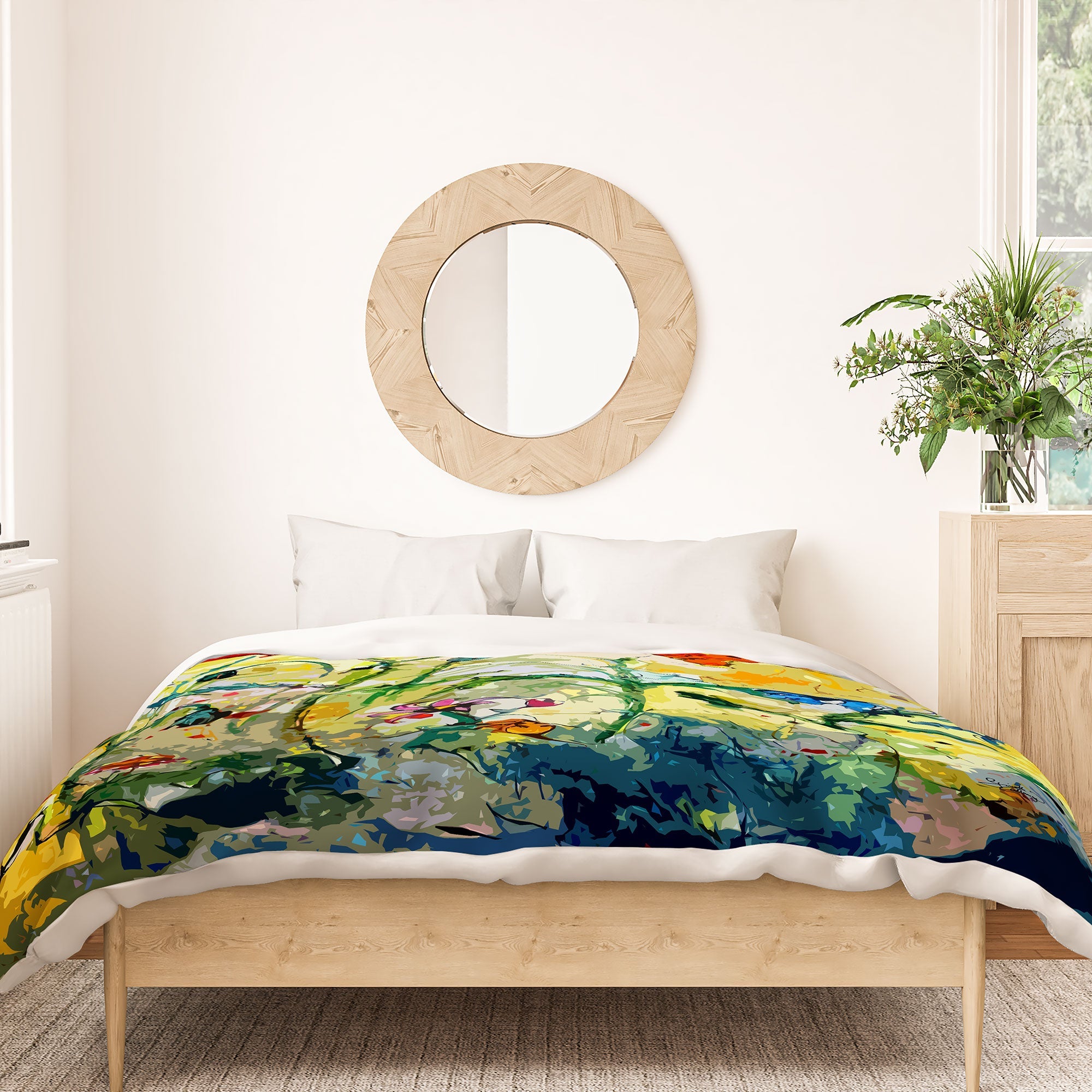 Ginette Fine Art Poppies Provence Duvet Cover