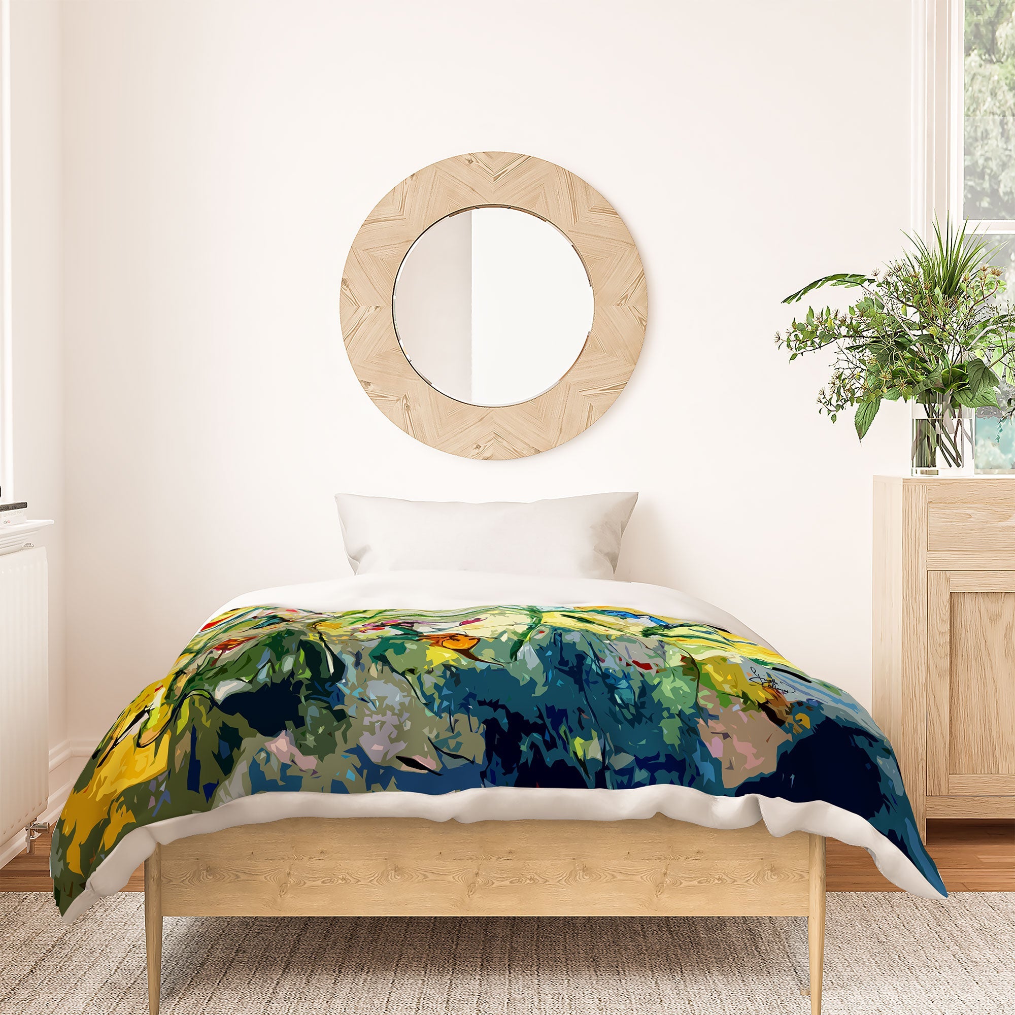 Ginette Fine Art Poppies Provence Duvet Cover