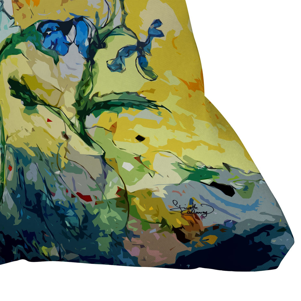 Ginette Fine Art Poppies Provence Throw Pillow