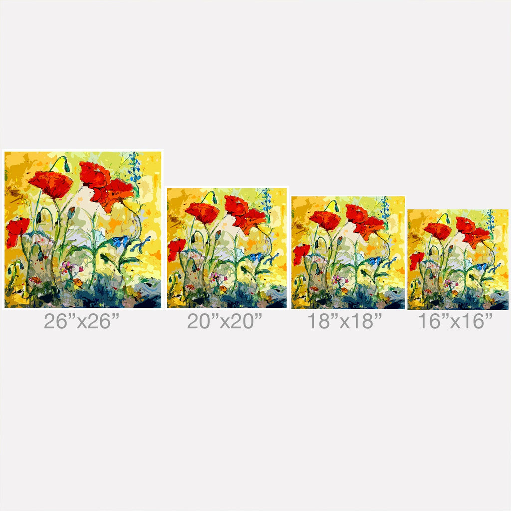 Ginette Fine Art Poppies Provence Throw Pillow