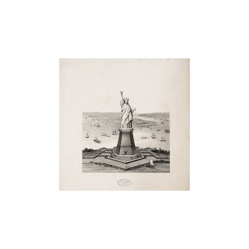 DENY Designs Vintage Lady Liberty Art Print