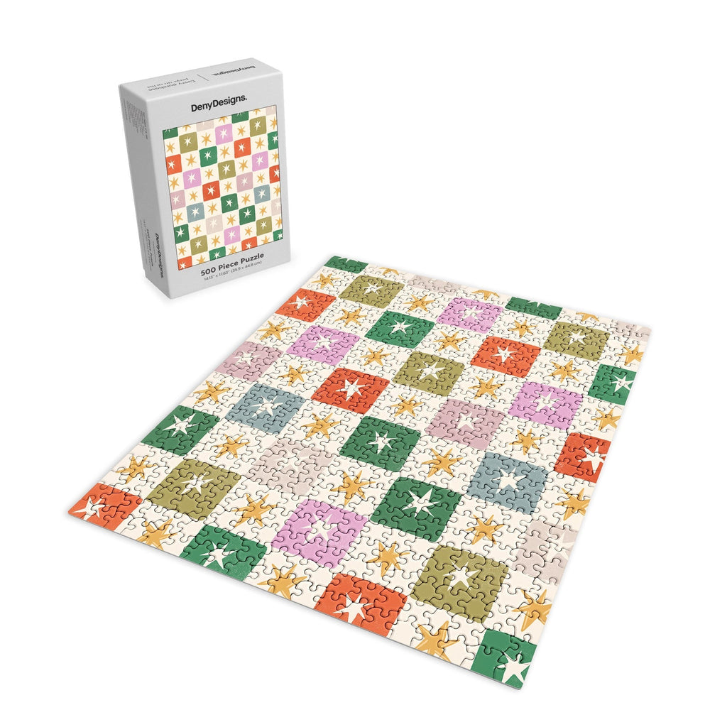 LouBruzzoni Retro Star Block Pattern Puzzle