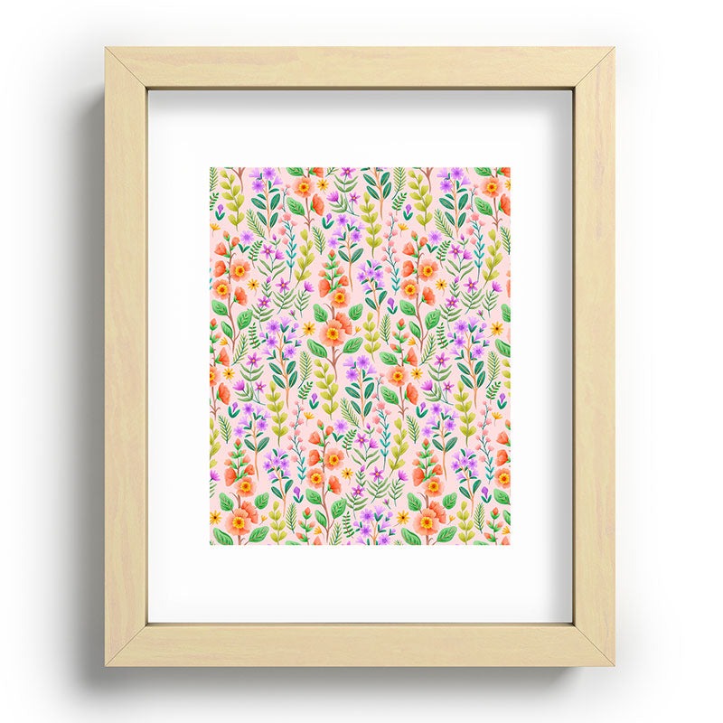 Pimlada Phuapradit Ditsy Spring Floral Recessed Framing Rectangle