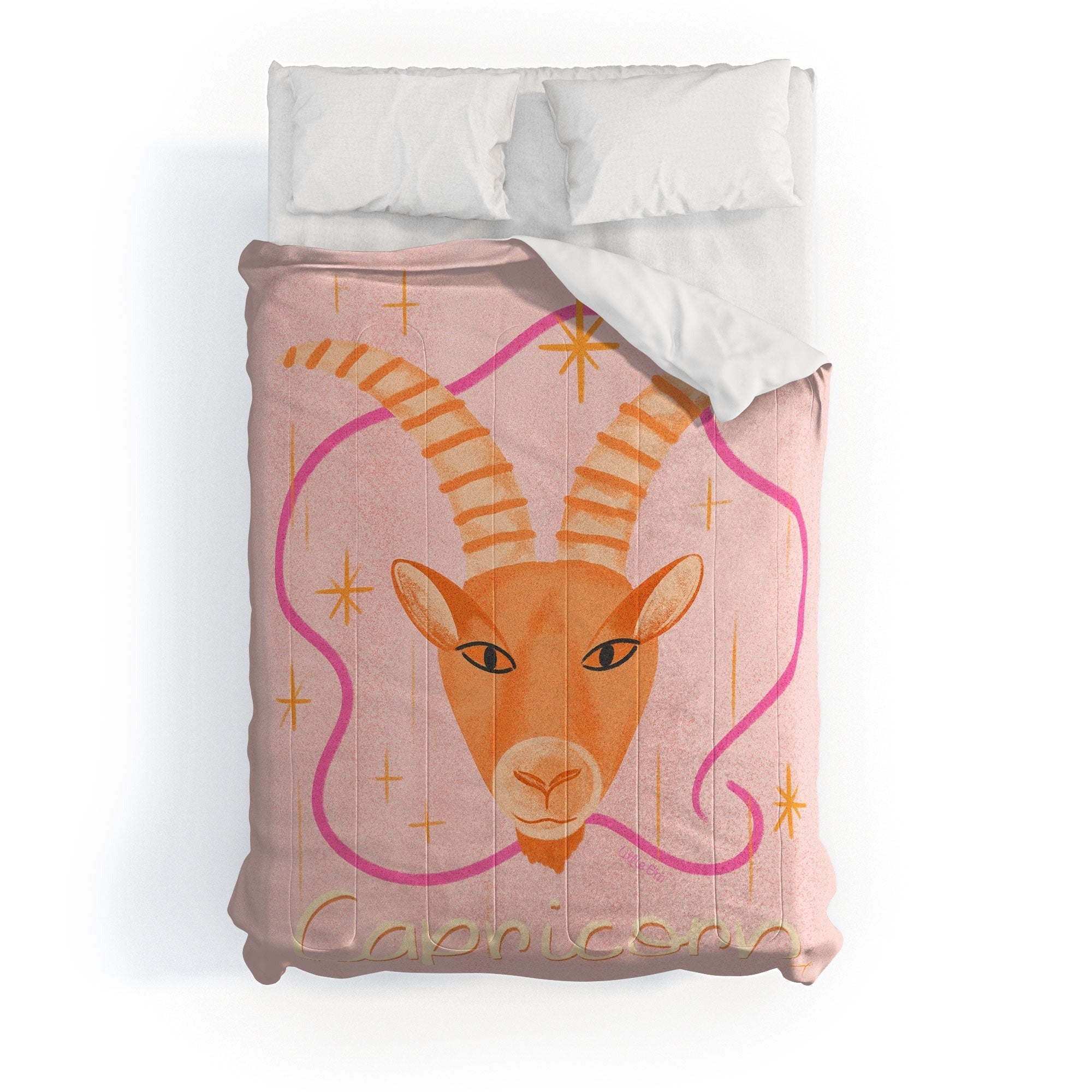 Little Om Zodiac Sign Capricorn Comforter