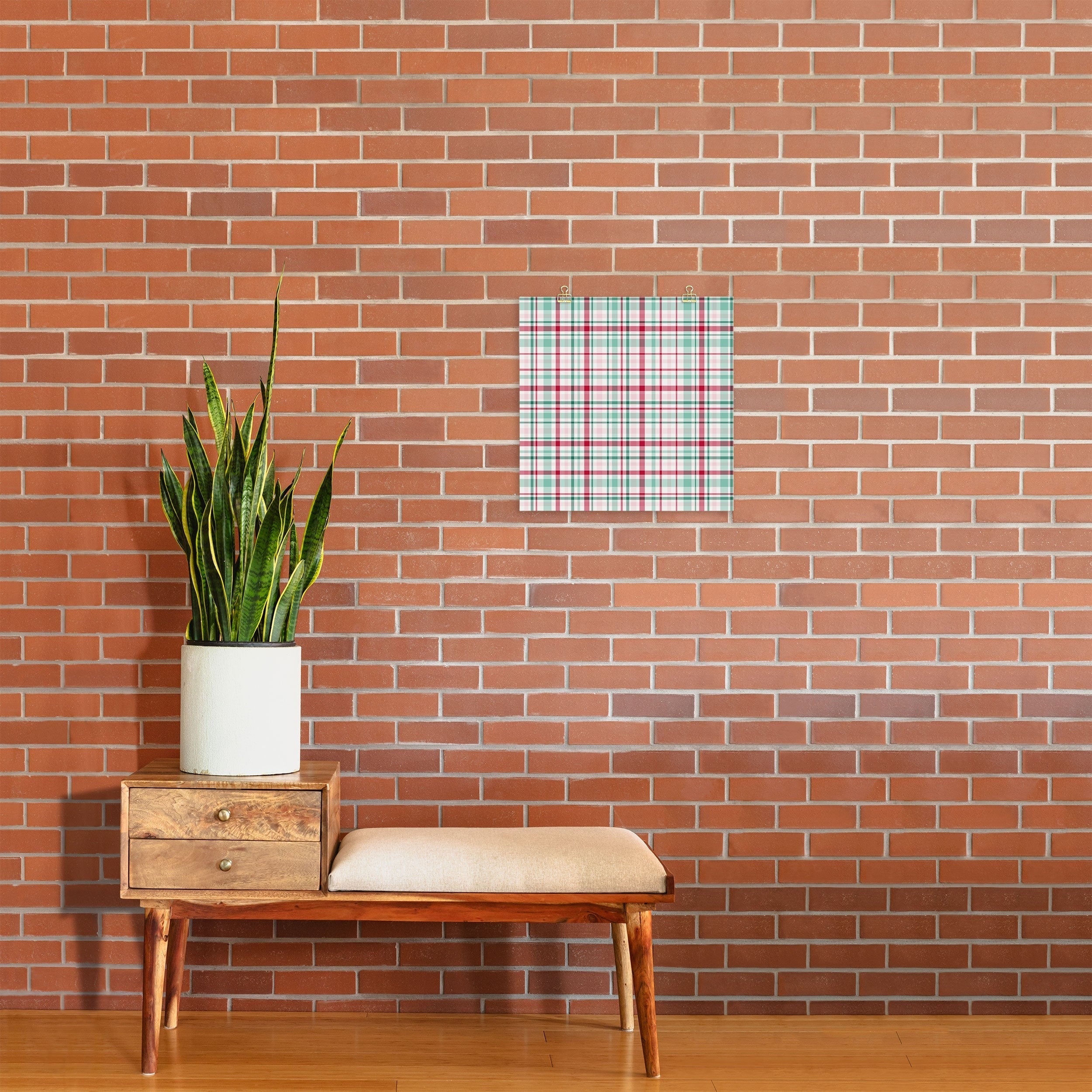 Lisa Argyropoulos Merry Vintage Plaid Art Print