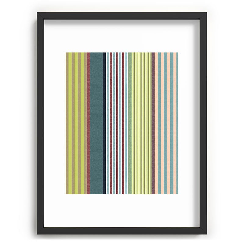 Marta Barragan Camarasa Colorful Stripe Delight Recessed Framing Rectangle
